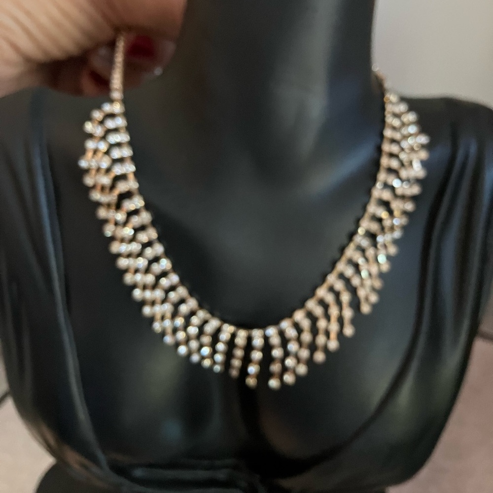 Ralph Lauren Gold Statement Necklace Multi-Row Design